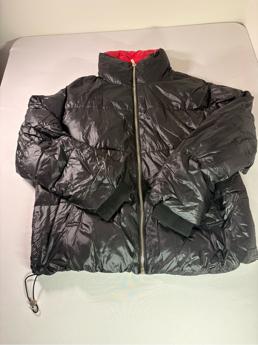 Michael Kors Black Jacket with Red Lining and Gold Hardware